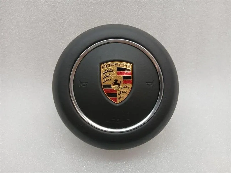 Porsche Cayman 718 GT4 steering wheel module 982880201K leather steering wheel module