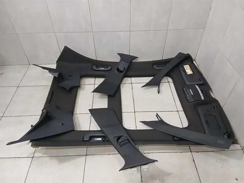 MERCEDES C W205 BLACK ROOF LINING SET A2056906504 9F93 HEADLINER LIMO PANORAMA