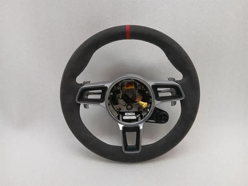 Porsche 911 991 Steering Wheel 95B959256F GTS Steering Wheel MK2 ALCANTARA + RED STRIPE