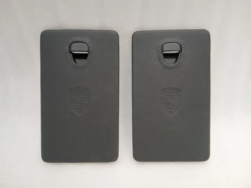 Porsche 911 991 Cover 99155562202 Fuse Box Cover Set Leather with Dark Stitches