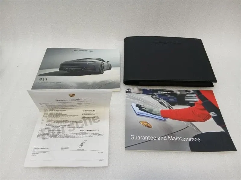 Porsche 911 992 Owners Manual 992 MK2 Vehicle Manual