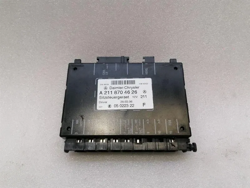 Mercedes E Class W211 Seat Control Module A2118704626 Control Unit Seat Adjustment