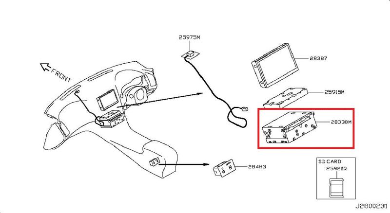 283304GN2A Radio INFINITI Q50 (V37) (2013-)