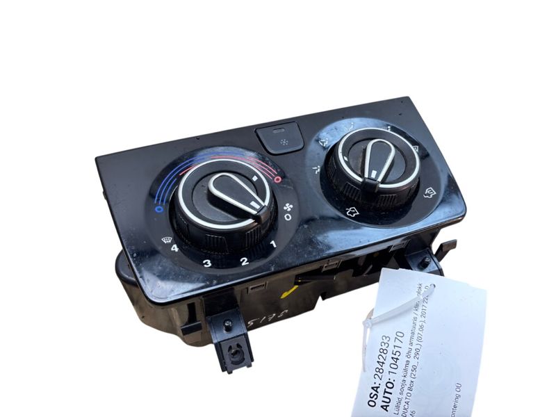77367096 Heater control panel FIAT DUCATO III (250, 290) (2006-)