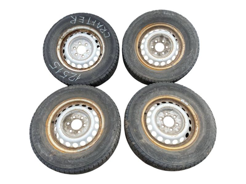 6.5JX16 ET62 D84.1 6/130 Rim set With Tyres 4 pcs VW CRAFTER I (2E) (2006-2016)