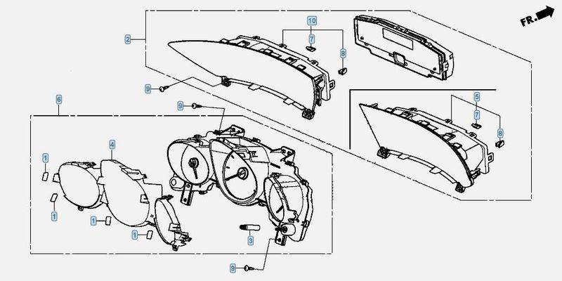 78200TA9Q02 Instrument Cluster HONDA CIVIC IX (FK, FB) (2011-2017)