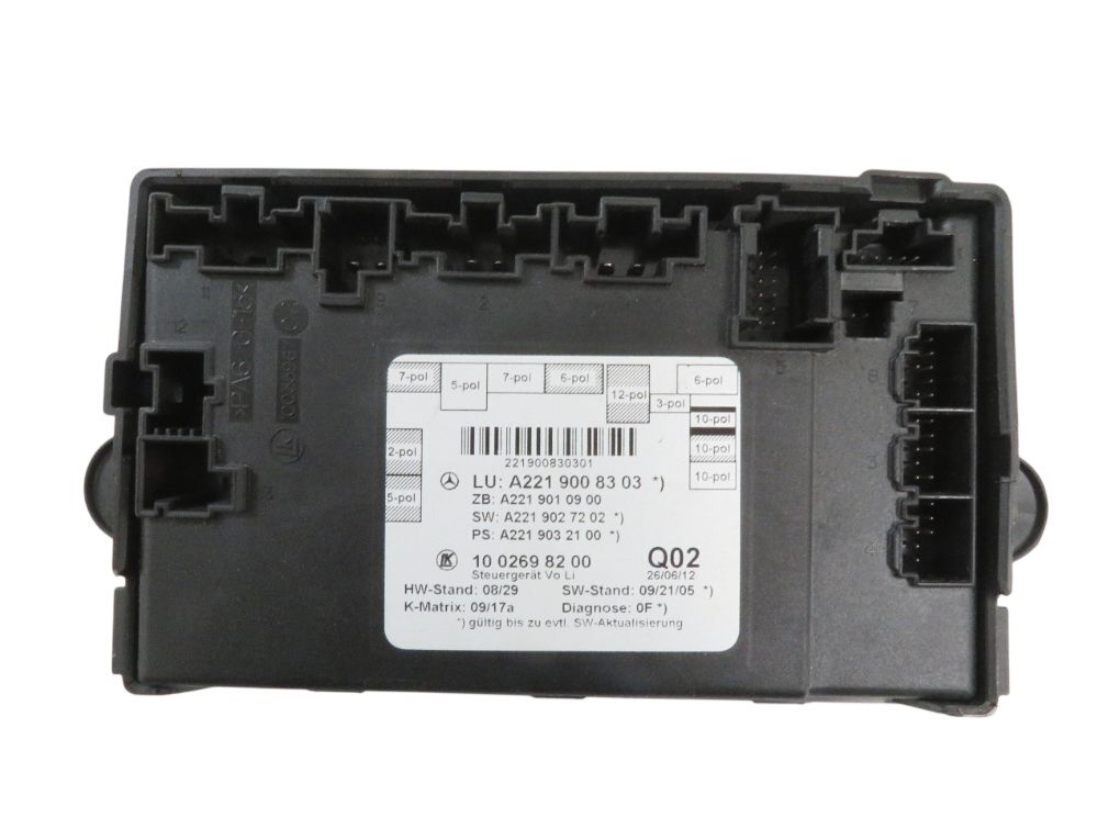 A2219007401 A2219008503 A2219006204 Door control unit front left MERCEDES-BENZ S-CLASS (W221) (2005-2013)