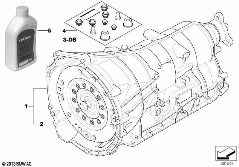 GA6HP19Z 7630964 7607654 Gearbox BMW 3 (E90, E91, E92, E93) (2005-2011)
