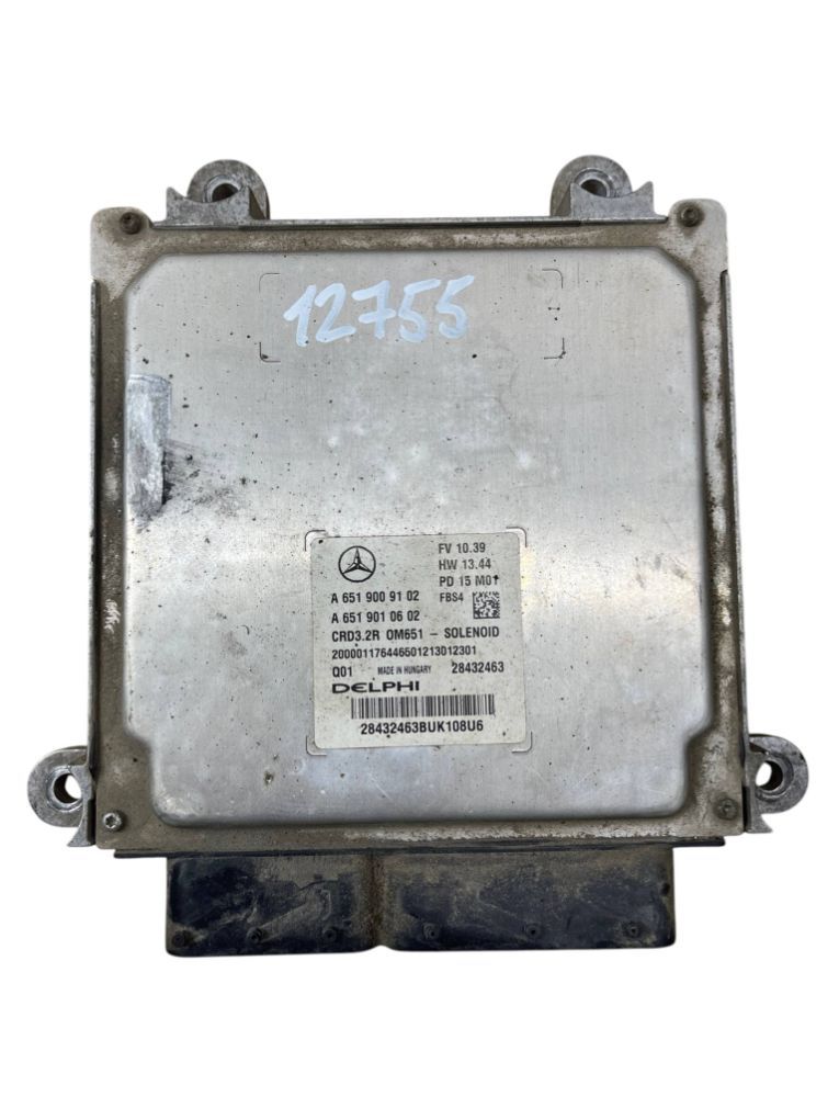 6519009102 6519004400 Engine Control Unit / module (ECU) MERCEDES-BENZ E-CLASS (W212) (2009-2016)