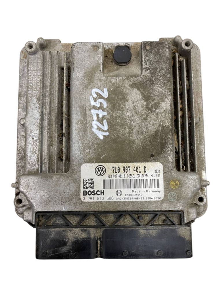 7L0907401D 0281013686 Engine Control Unit / module (ECU) VW TOUAREG I (7L) (2002-2010)