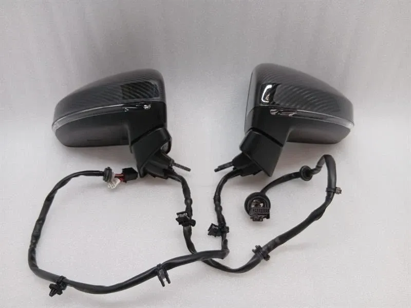 AUDI R8 4S PERFORMANCE LEFT DOOR MIRROR 4S0857527 CARBON SET RIGHT HAND DRIVE RHD