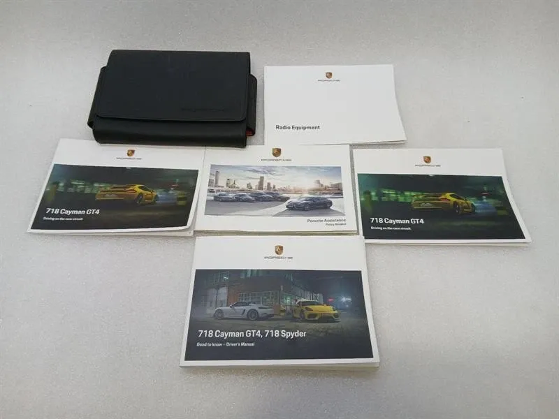 Porsche Cayman 718 GT4 Service Booklet Service Booklet Owners Manual Handbook