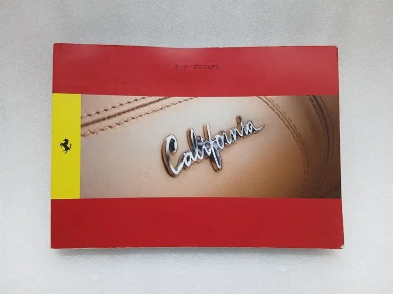 Ferrari California F149 08-14 4.3 Owners Manual Japan JPN Vehicle Manual