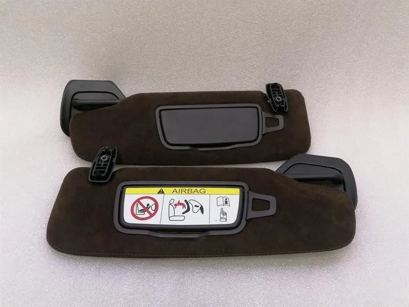 Porsche 911 991 Convertible Sun Visor Espresso Brown Sun Visor Trim Set OJ8