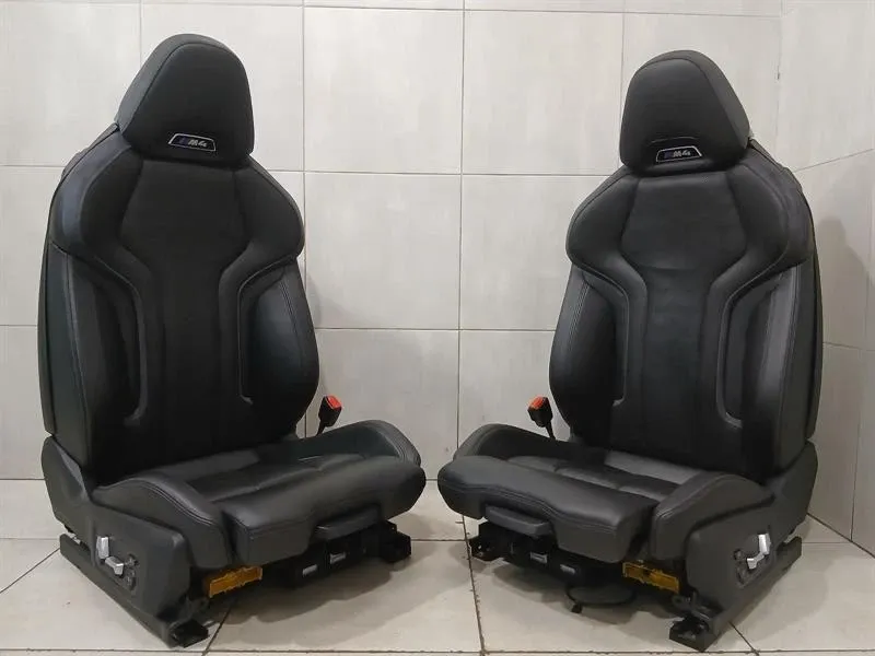 BMW 4 M4 G82 G22 seats front sport seats interior black leather black