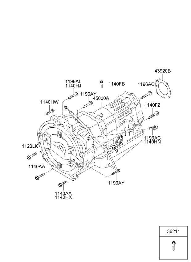 Y6CA4E Gearbox KIA SORENTO I (JC) (2002-2009)