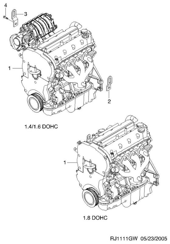 F16D3-motor CHEVROLET LACETTI (J200) (2003-2013)