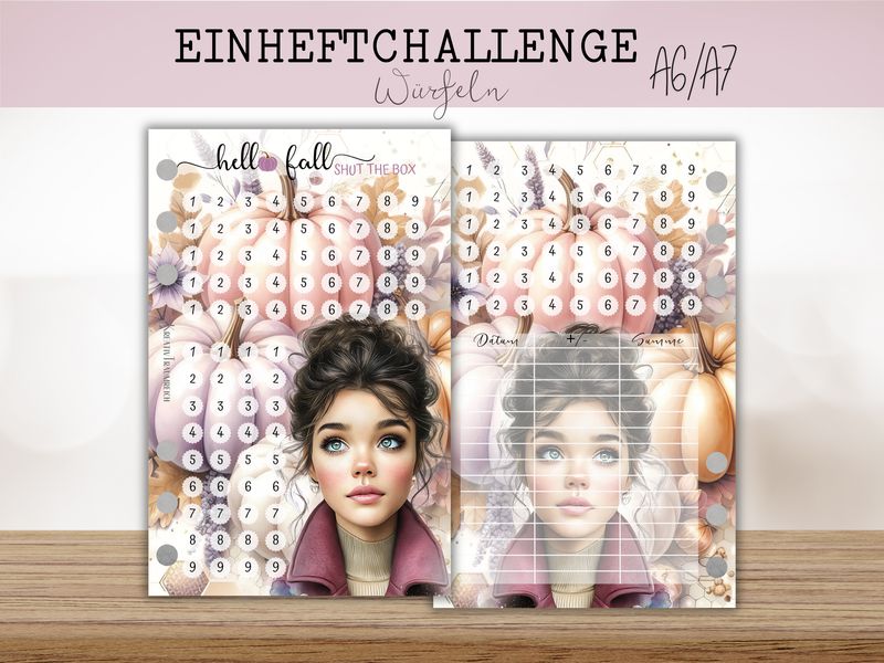 HELLO FALL A6/A7 Würfelchallenge Shut the Box