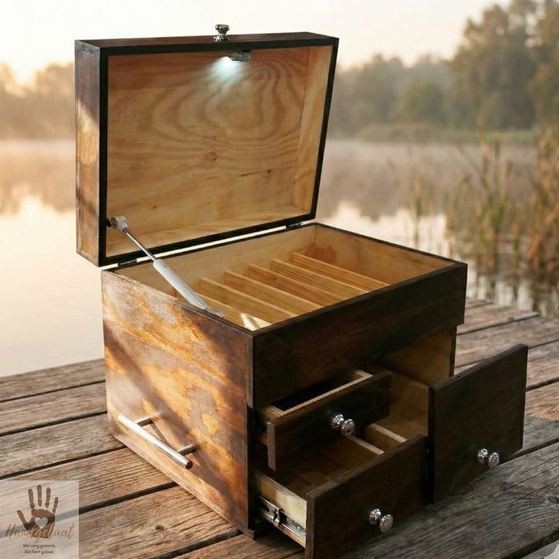 The Fisherman | Wooden Tackle Box