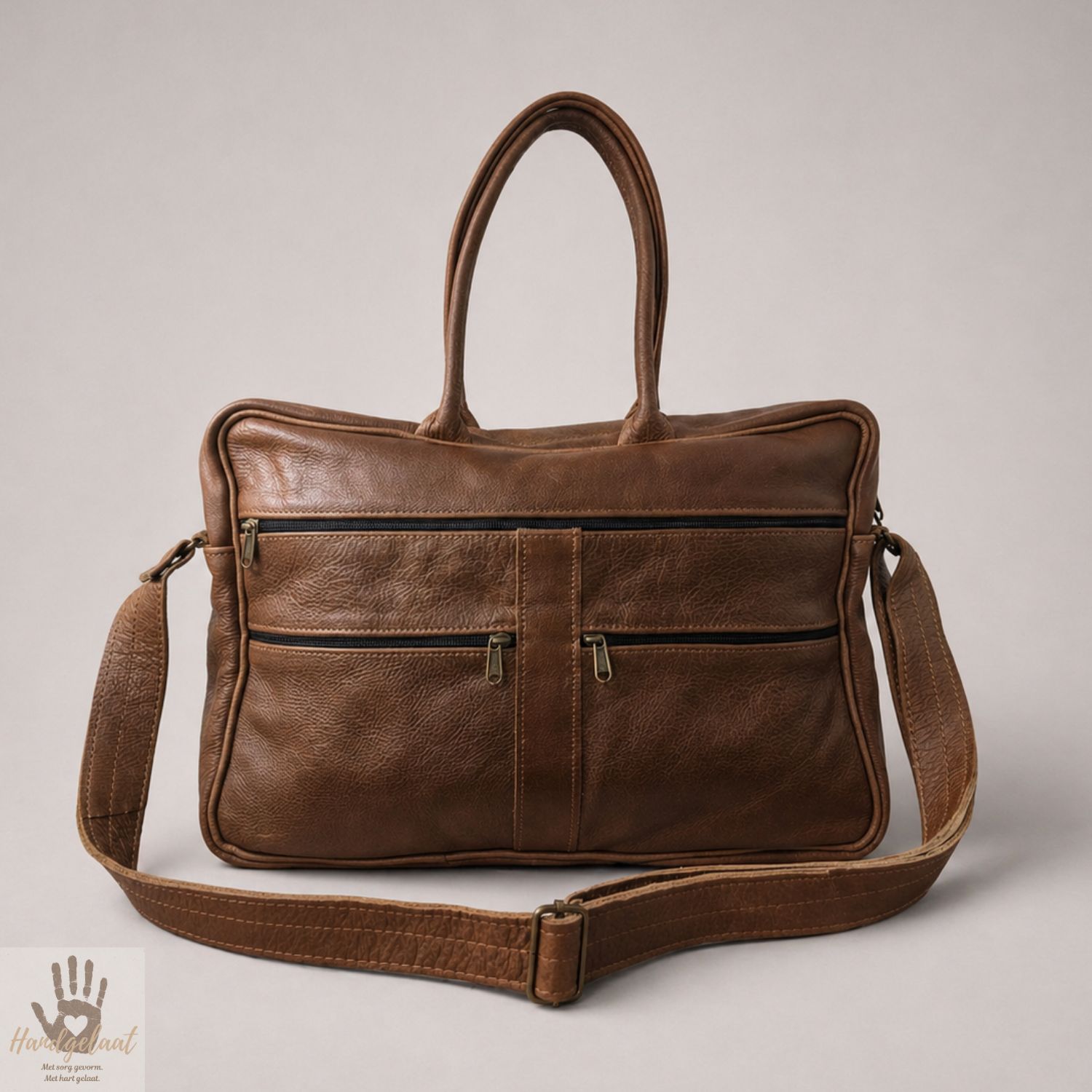 The Business Master | Slim Leather Laptop Bag
