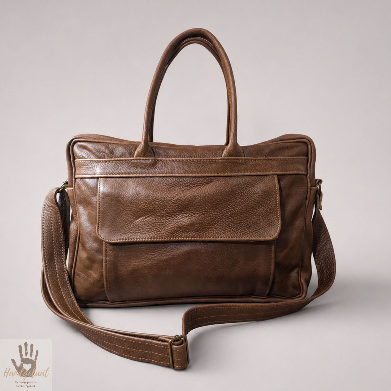 The Business Master | Slim Leather Laptop Bag
