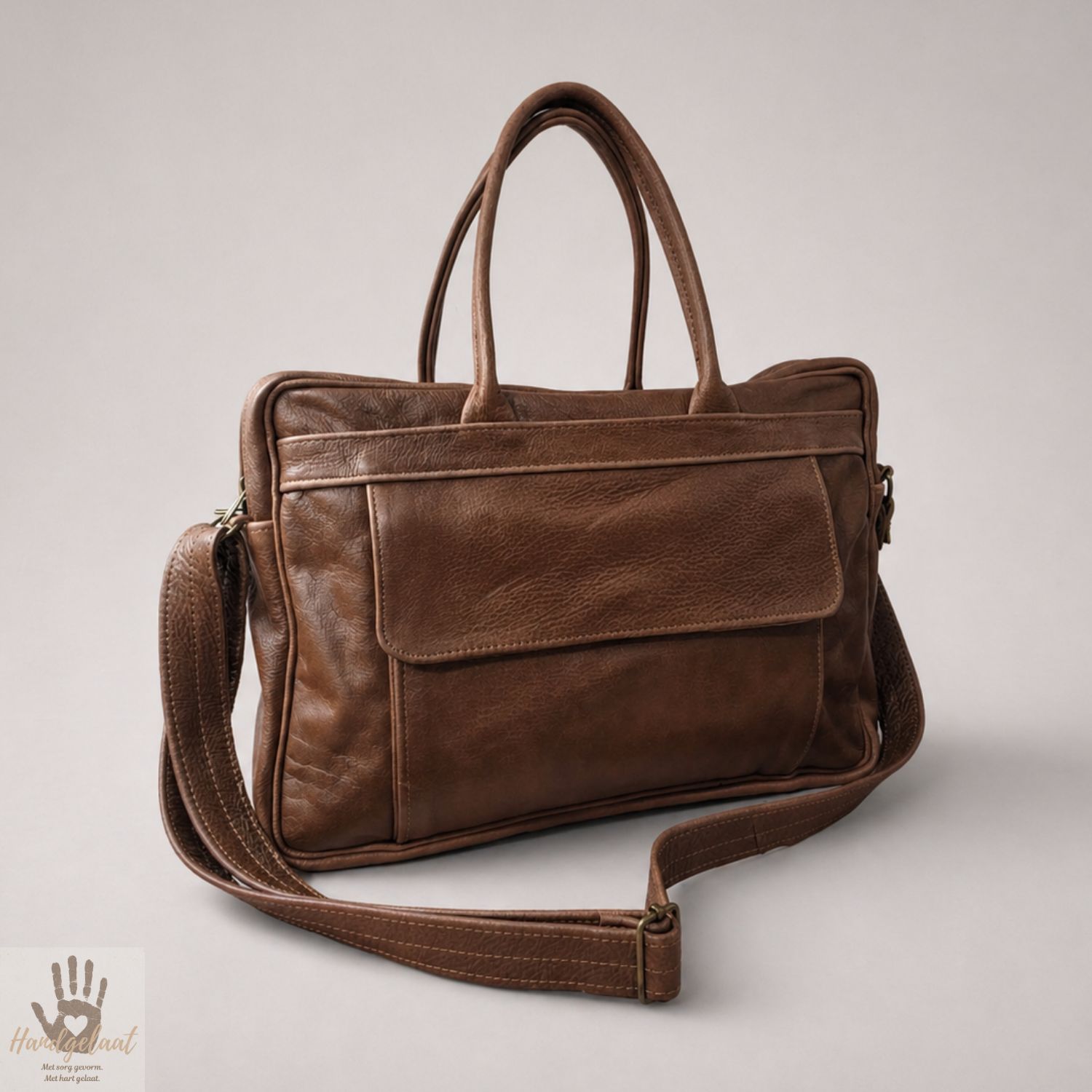 The Business Master | Slim Leather Laptop Bag