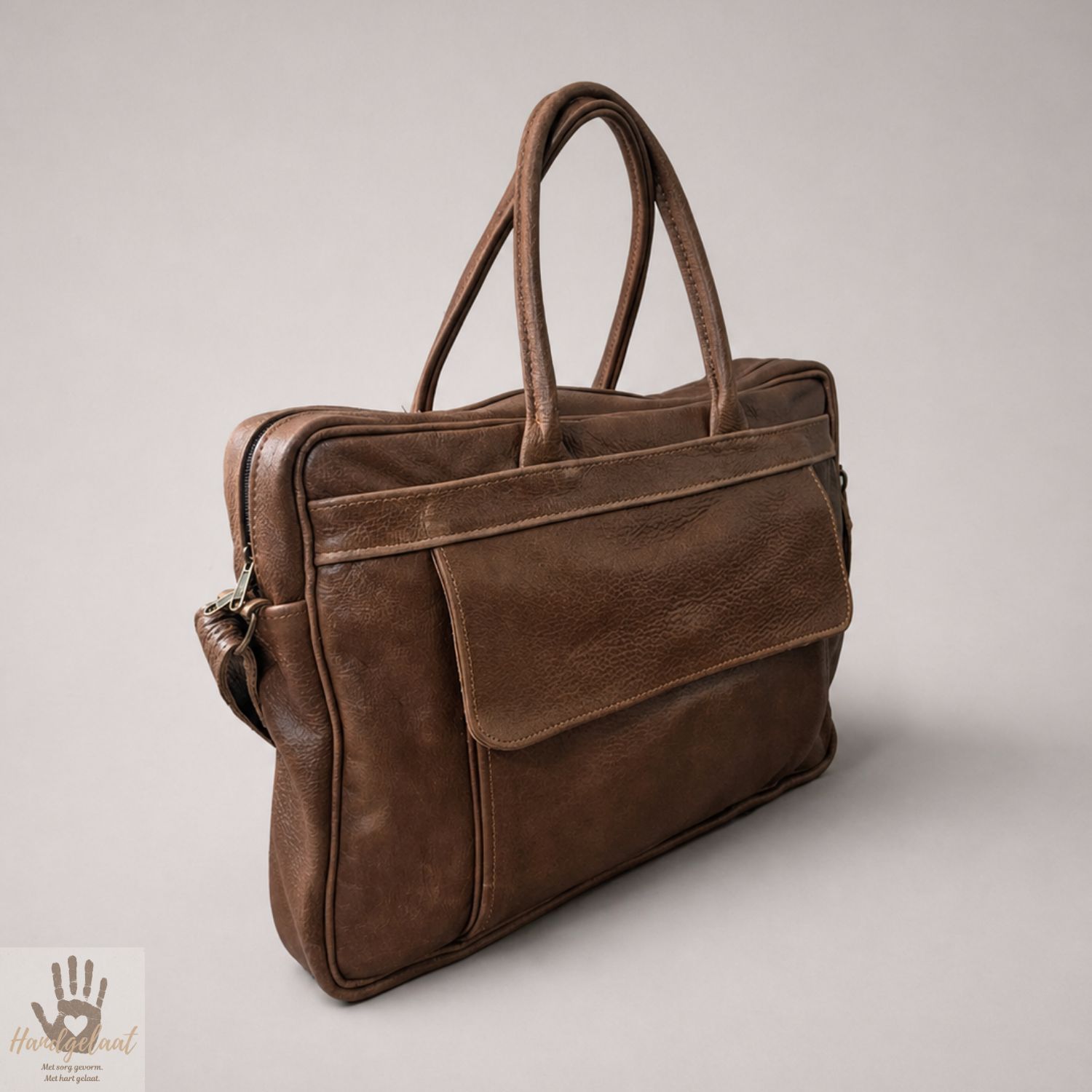 The Business Master | Slim Leather Laptop Bag