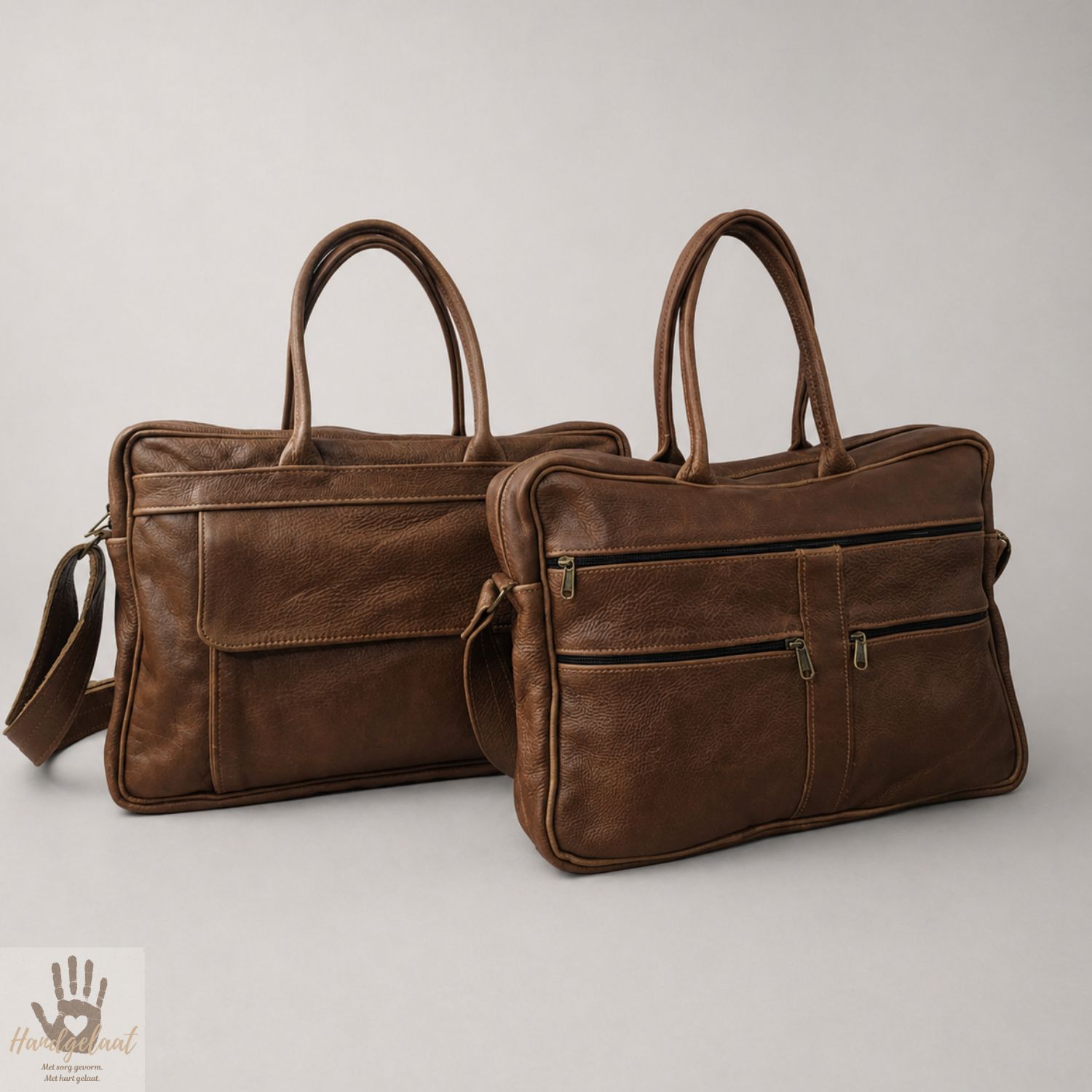 The Business Master | Slim Leather Laptop Bag