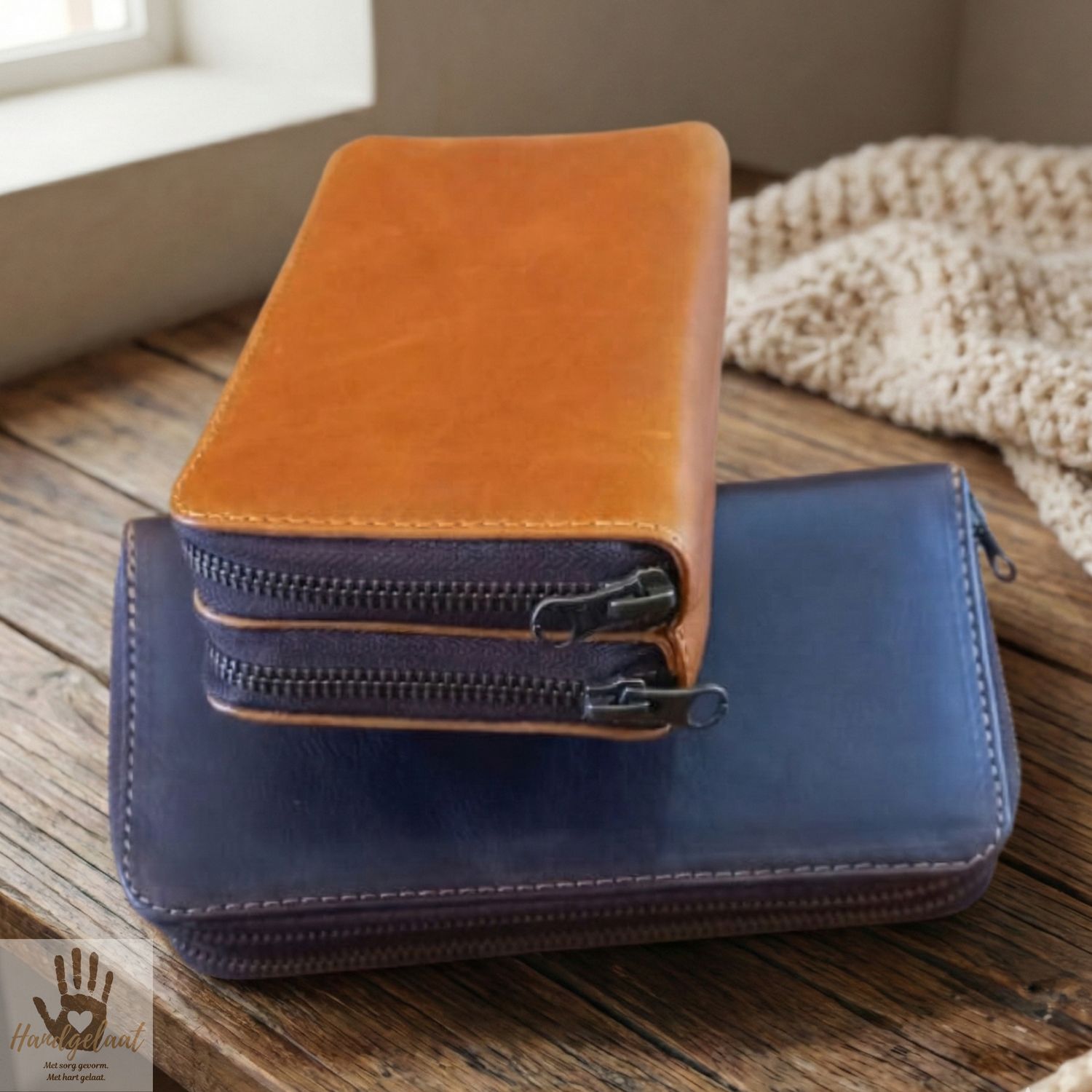 The Elegance | Women's Leather Double Zip Wallet