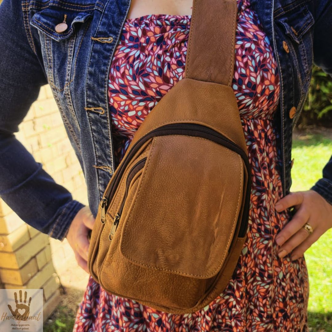 The City Walker | Unisex Leather Crossbody Sling