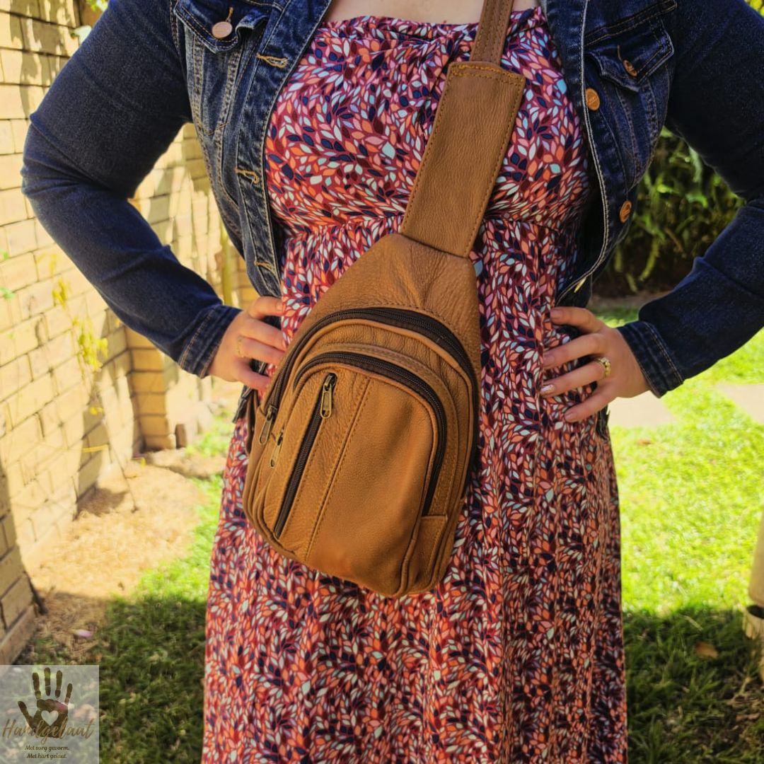 The City Walker | Unisex Leather Crossbody Sling