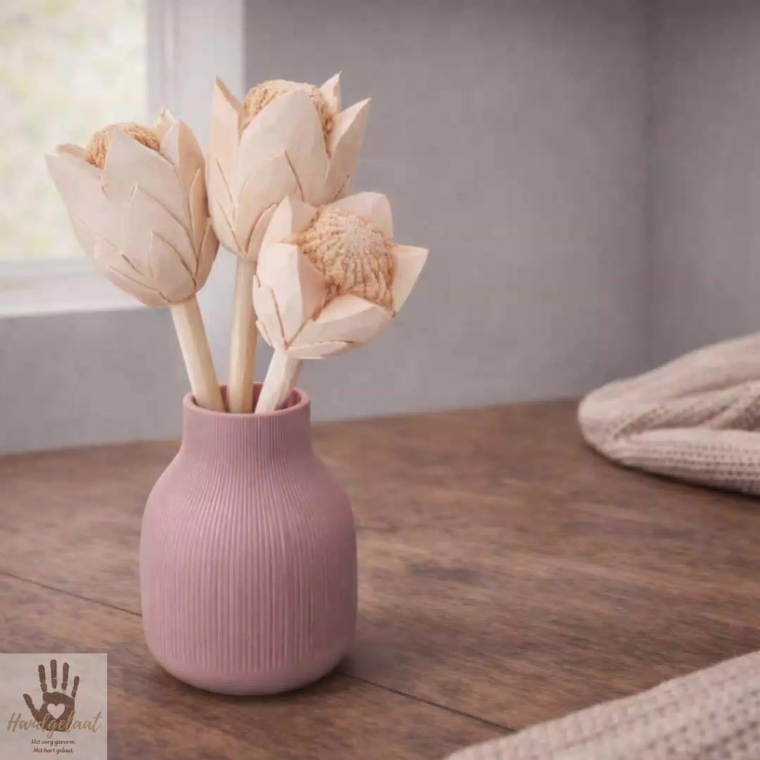 The Heritage Protea | Handmade Wooden Proteas (Set of 3)