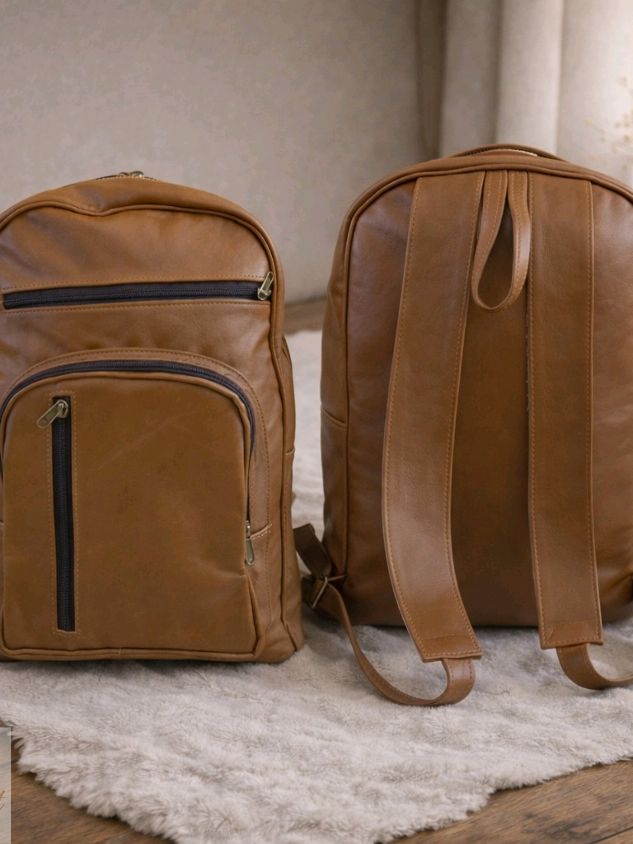 The Work Journey | Leather Laptop Backpack