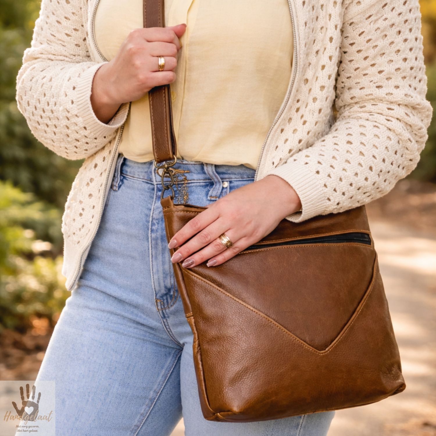 The Wanderer | Lightweight Leather Sling Bag