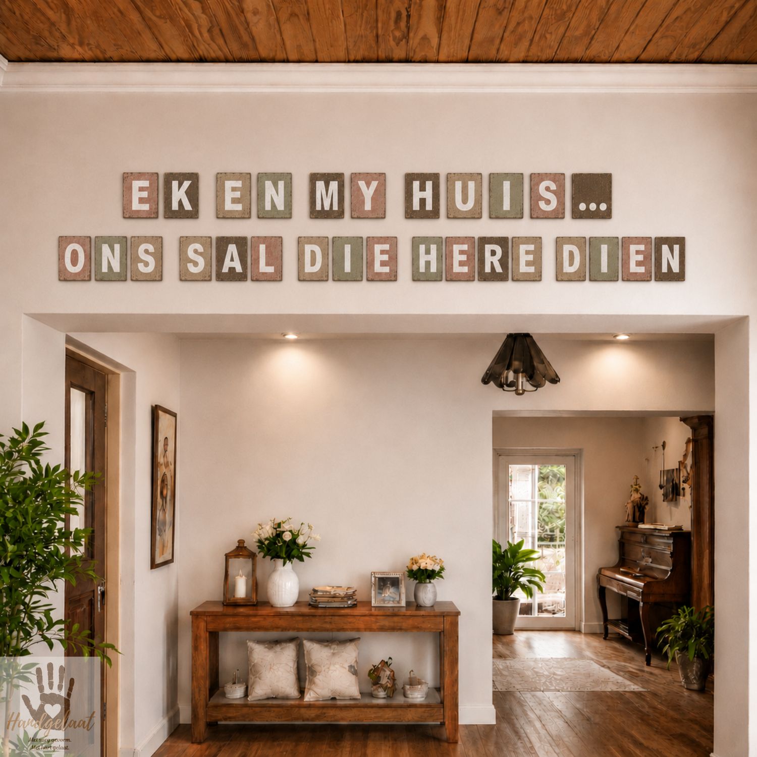 The Blessed House Wooden Letter Blocks