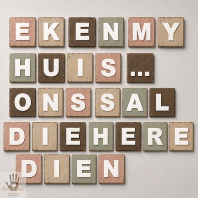 The Blessed House Wooden Letter Blocks