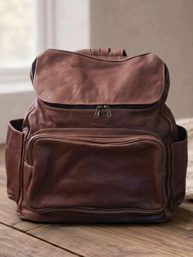 The Cherish | Leather Nappy Bag Backpack