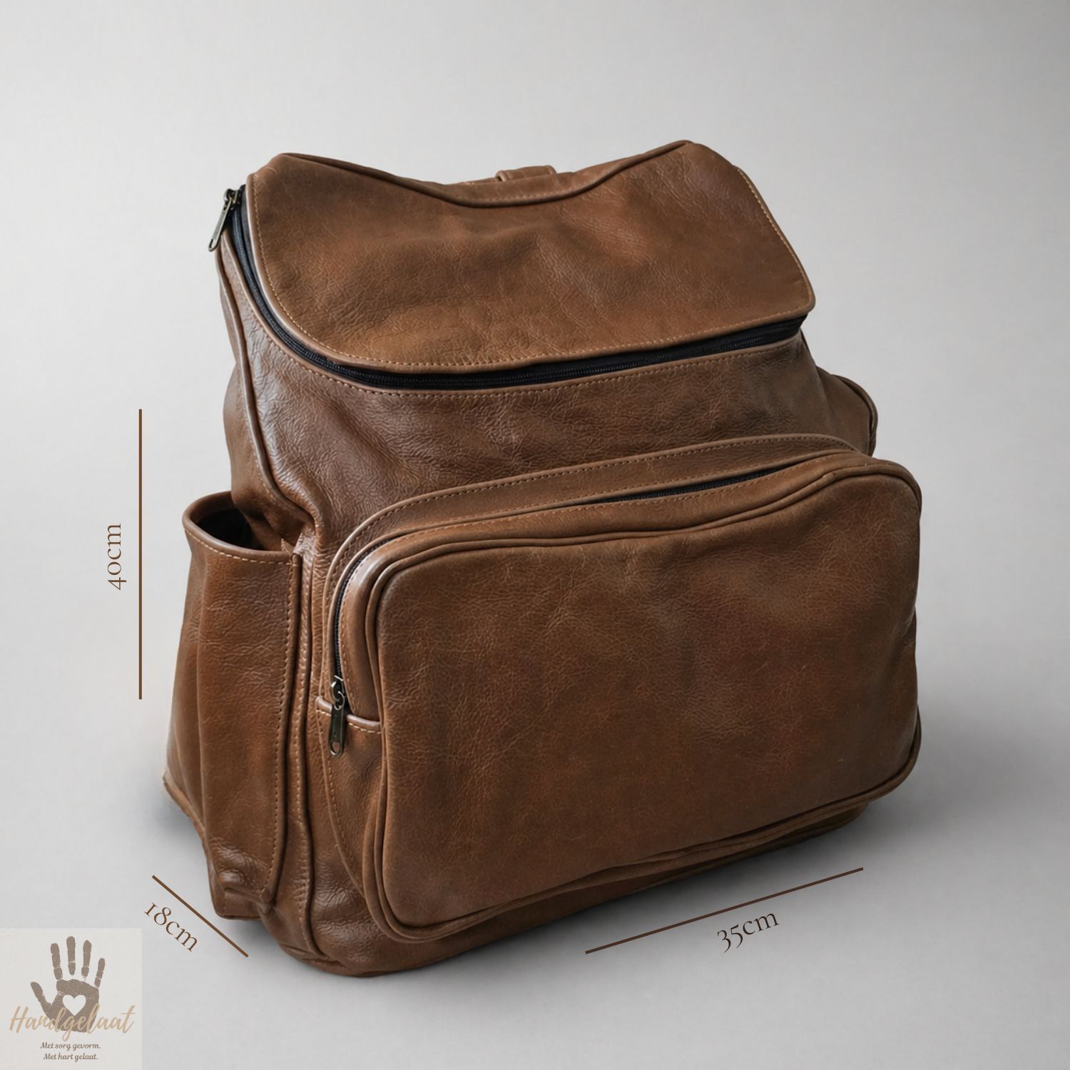 The Cherish | Leather Nappy Bag Backpack