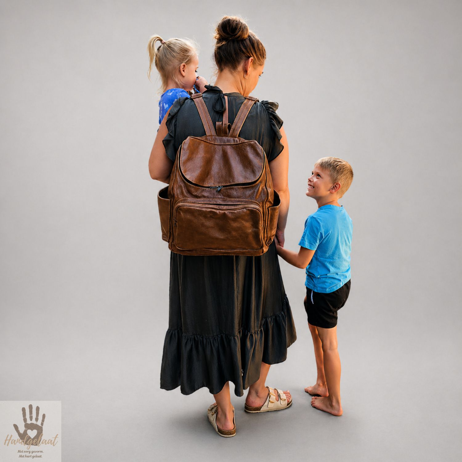 The Cherish | Leather Nappy Bag Backpack