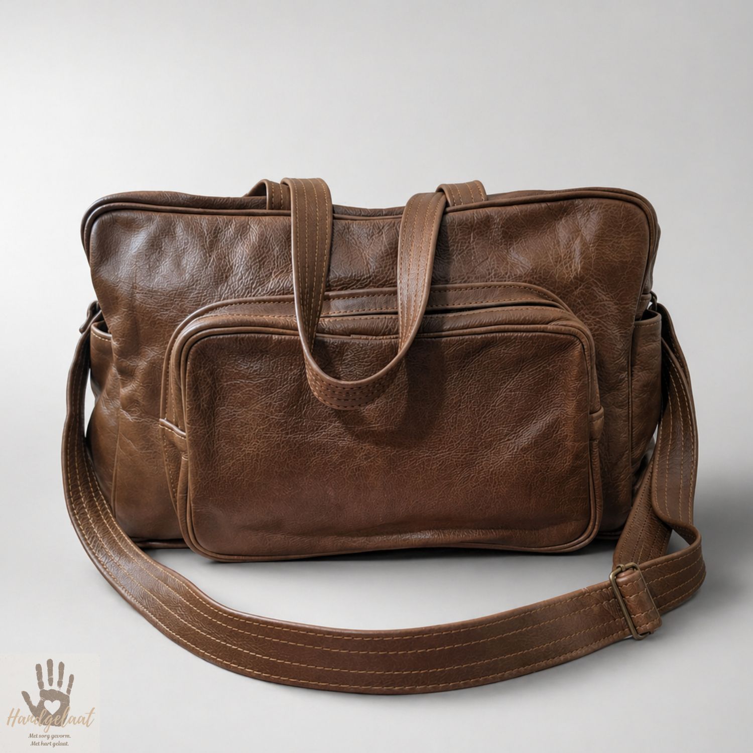 The Grace | Leather Shoulder Nappy Bag