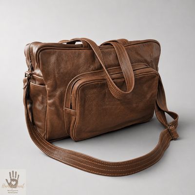 The Grace | Leather Shoulder Nappy Bag