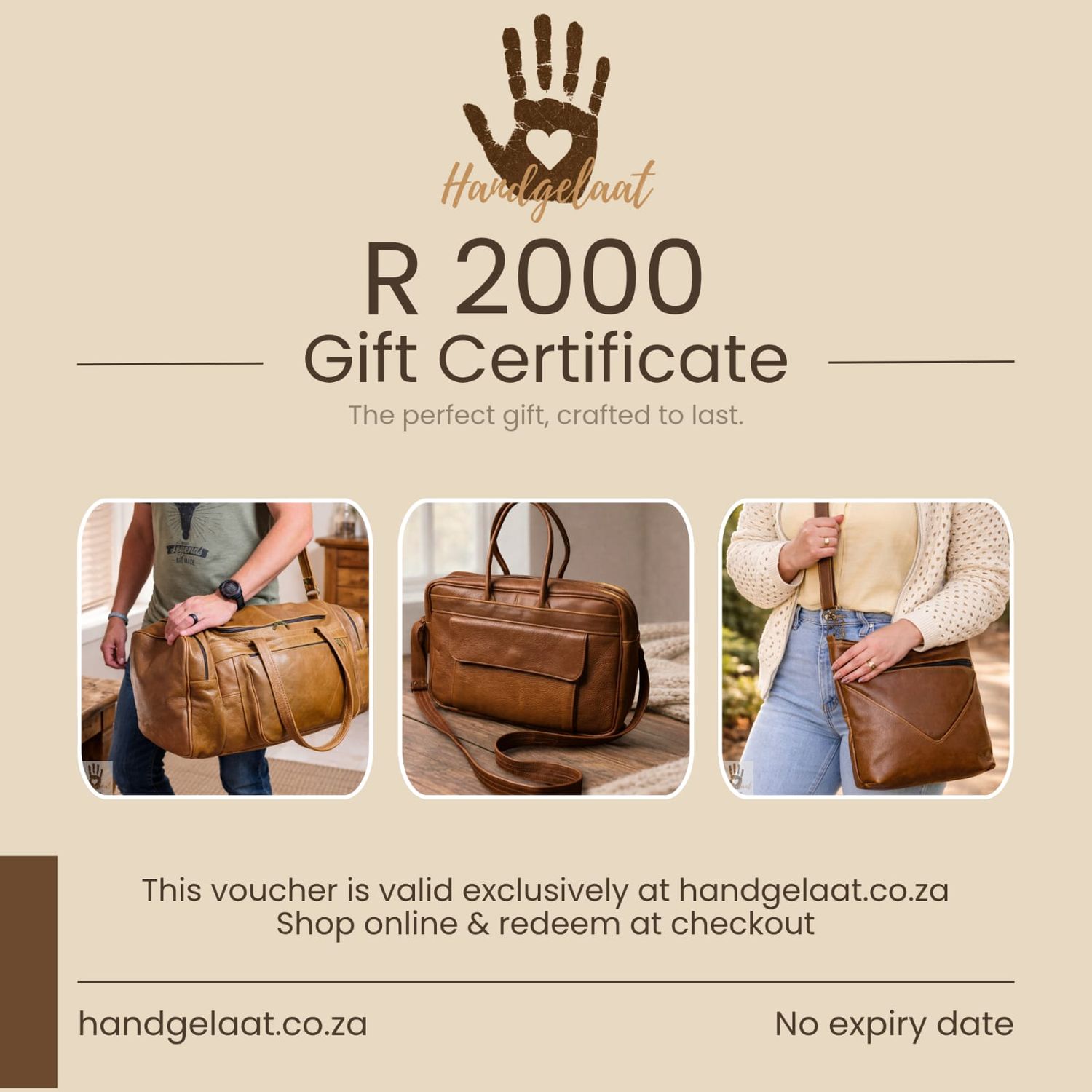 Handgelaat Digital Gift Card | R500, R1000, R2000