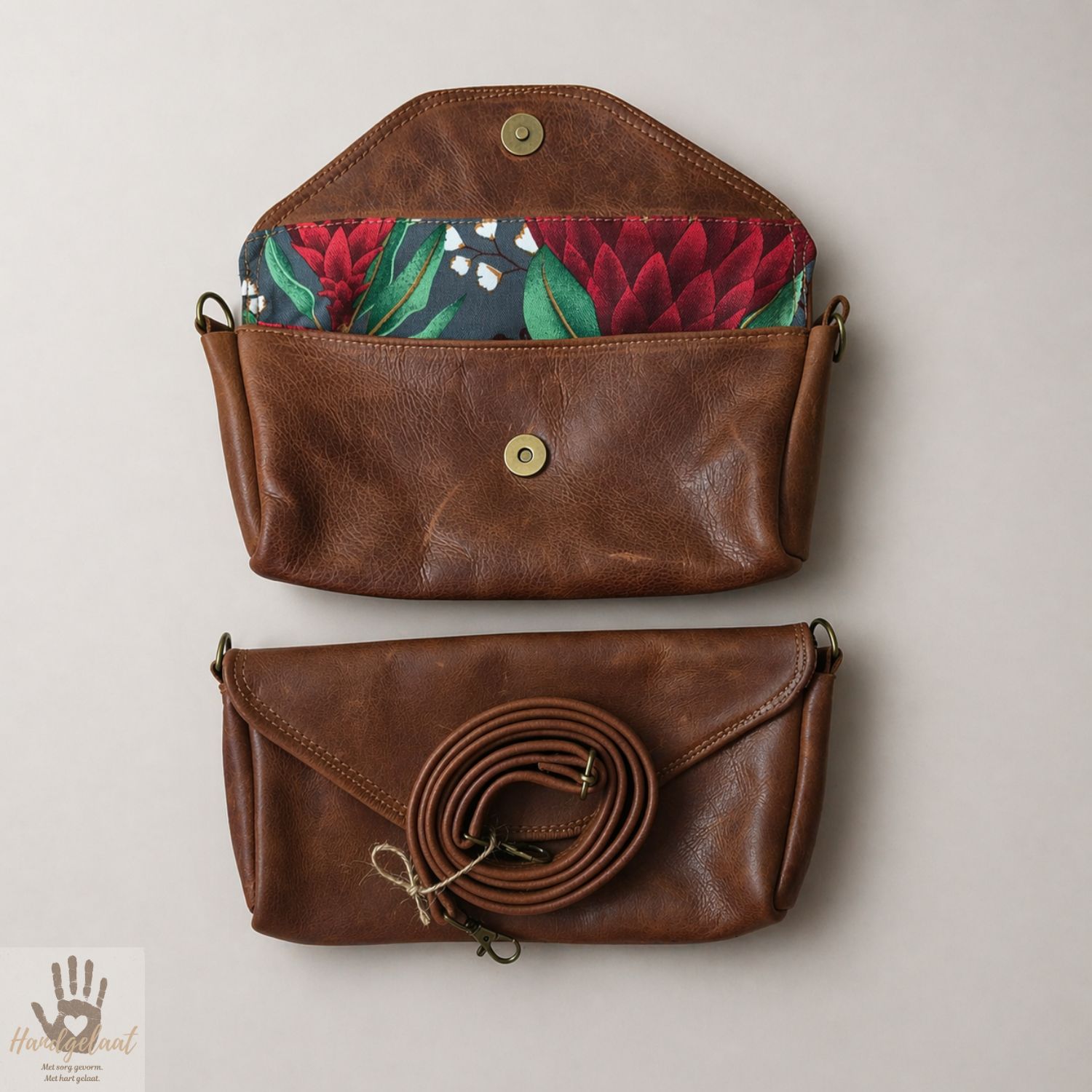 The Signature | Full Grain Leather Sling &amp; Clutch