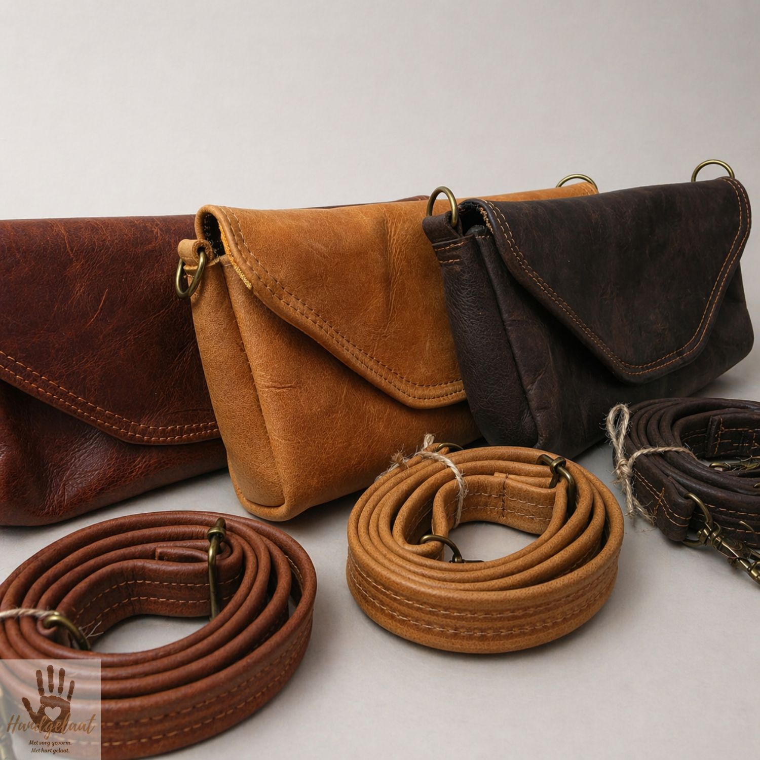 The Signature | Full Grain Leather Sling &amp; Clutch
