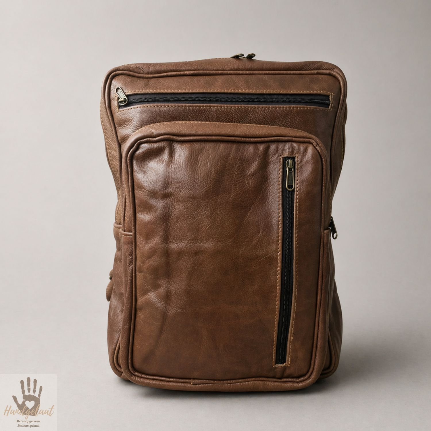 The Scholar | Padded Leather School Backpack
