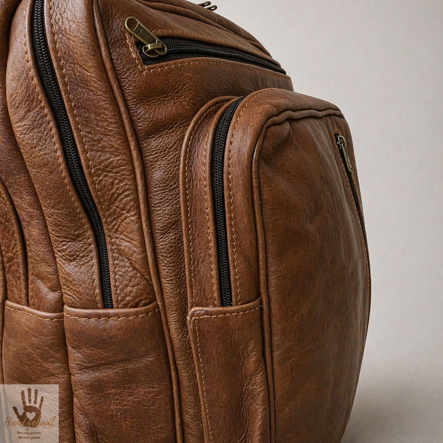 The Scholar | Padded Leather School Backpack
