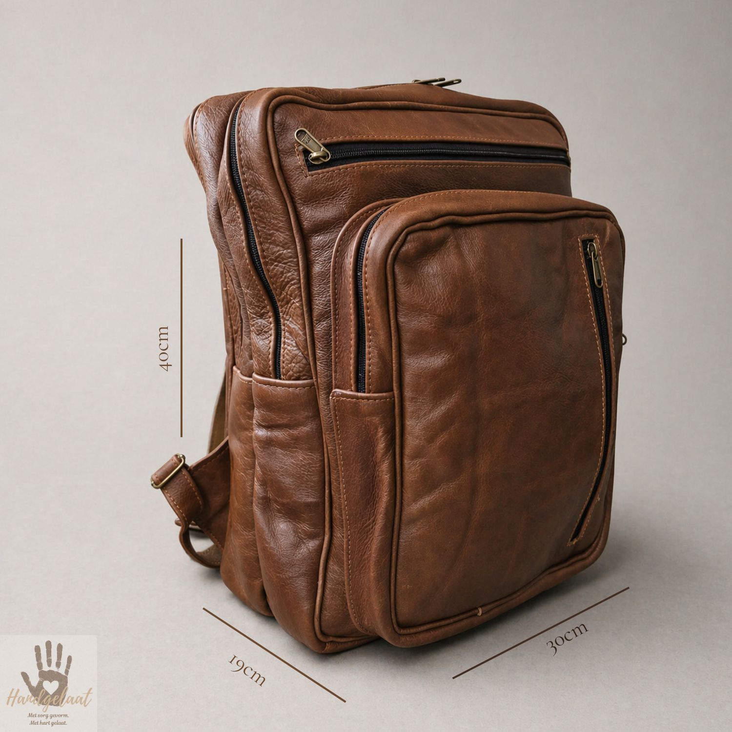 The Scholar | Padded Leather School Backpack