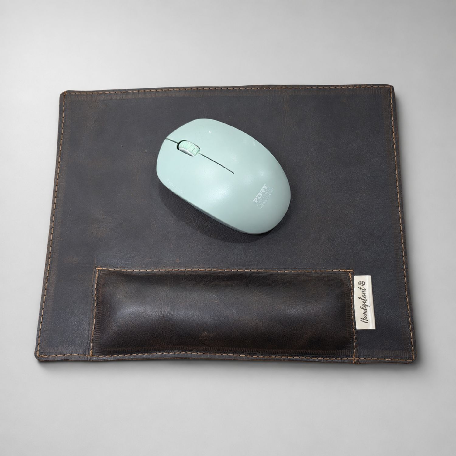 The Steady Hand | Leather Mouse Pad with Wrist Support