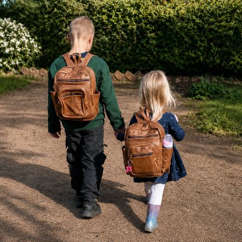 The Little Adventurer | Full Grain Leather Kids Backpack (Ages 2-6)