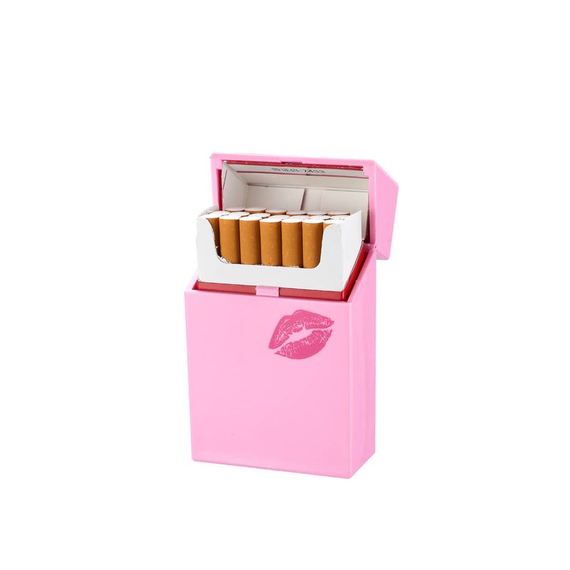 Champ Pink Cigarette Case with Mirror